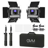 GVM 800D-RGB LED Studio 2-Video Light Kit