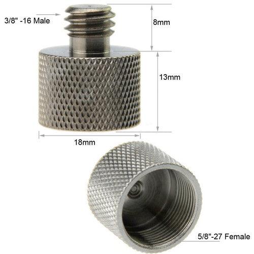 Camvate 5/8 -27 Erkek 1/4-20 Erkek Çift Uçlu Vida Adaptörü Için Mikrofon Kamer