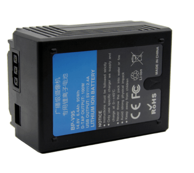 DT Small V Lock Mount broadcast battery for 95WH BP-V95 - QATAR4CAM