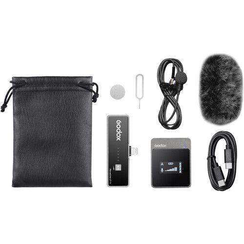 Godox 2.4GHz Wireless Single Microphone System for Iphone QATAR4CAM