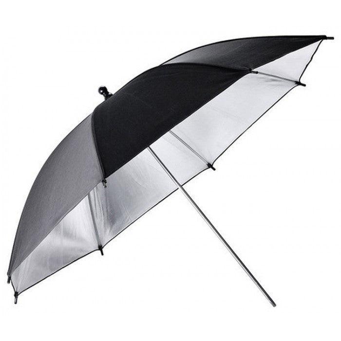 Godox Black&Silver 40"(101CM), Silver Bounce W/ Black Back Umbrella (UB-002 101CM) - QATAR4CAM