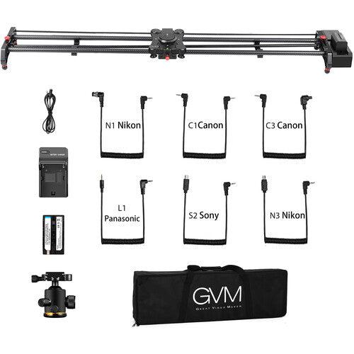 GVM-1.5D 120cm Professional Wireless Video Carbon Fiber Motorized Camera Slider With Bluetooth Remote - QATAR4CAM