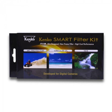 Kenko 77mm SLIM Filter Kit (MC Protector/C-PL/ND8) - QATAR4CAM