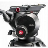 Manfrotto 504HD Head w/546GB 2-Stage Aluminum Tripod System - QATAR4CAM