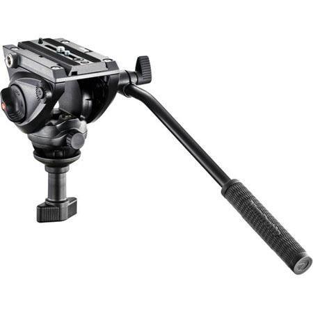 Manfrotto MVH500A Professional Fluid Video Head, 60mm Half Ball, 5kg / 11.02 lbs Payload - QATAR4CAM
