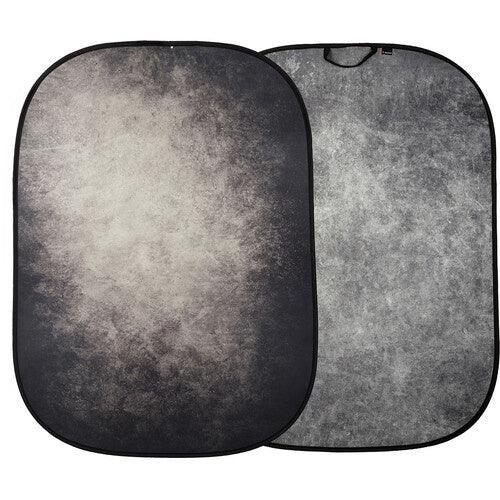 Manfrotto Vintage Collapsible Background (5 x 7', Smoke/Concrete) - QATAR4CAM