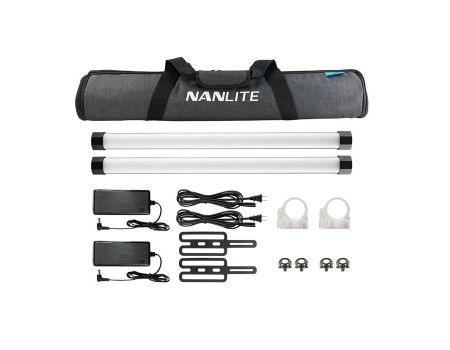 NANLITE Pavotube II 15X 2KIT RGB Tubelight, 16W, 2700K-12000K - QATAR4CAM