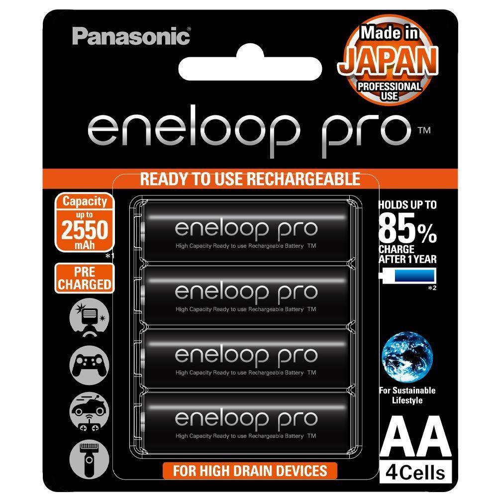PANASONIC BK3HCCE ENELOOP PRO AA RECHARGEABLE BATTERY - QATAR4CAM