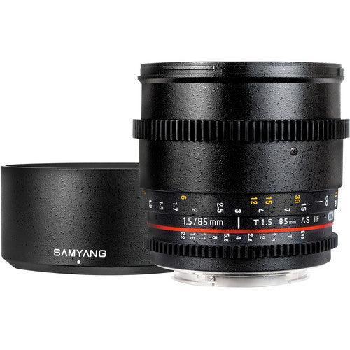 SAMYANG 85MM T1.5 CINE LENS FOR CANON EF - QATAR4CAM