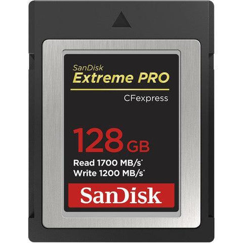 SanDisk 128GB Extreme PRO CFexpress Card Type B - QATAR4CAM