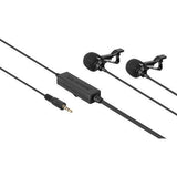 Saramonic LavMicro 2M Dual Omnidirectional Lavalier Microphone for DSLR Camera and Smartphone - QATAR4CAM