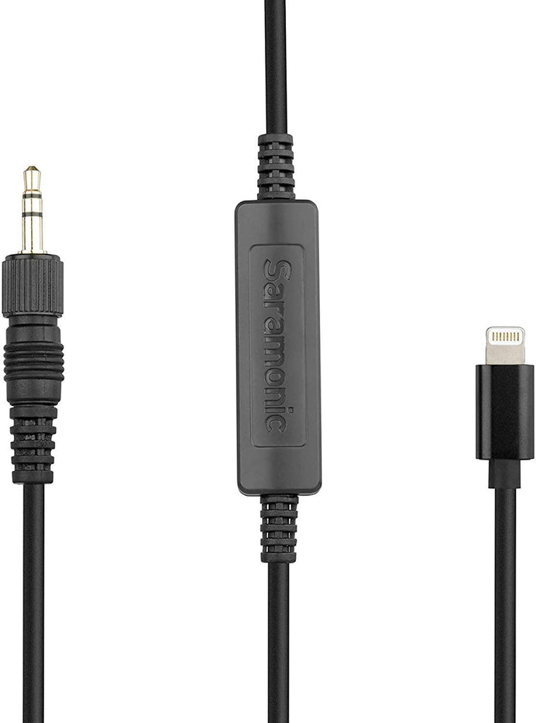 Saramonic LC-C35 Locking 3.5mm Connector to Apple-Certified Lightning Output Cable - QATAR4CAM