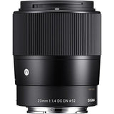 Sigma 23mm f/1.4 DC DN Contemporary Lens (Sony E) - QATAR4CAM
