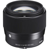SIGMA 56MM F1.4 DC DN CONTEMPORARY LENS FOR SONY E - QATAR4CAM