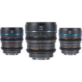 Sirui Night Walker T1.2 S35 Cine 3-Lens Set (E-Mount, Gunmetal Gray) - QATAR4CAM