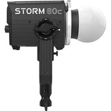 Aputure Storm 80C Point Source 80W Full Color RGBACL LED Light with Prolock Mini Mount