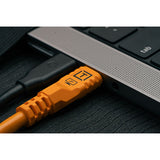 Tether Tools TetherPro Optima USB-C Cable (15', High-Visibility Orange)