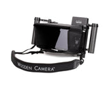 Wooden Camera Director's Monitor Cage v3 with Dual Carbon Fiber Handgrips