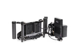 Wooden Camera Director's Monitor Cage v3 with Dual Carbon Fiber Handgrips