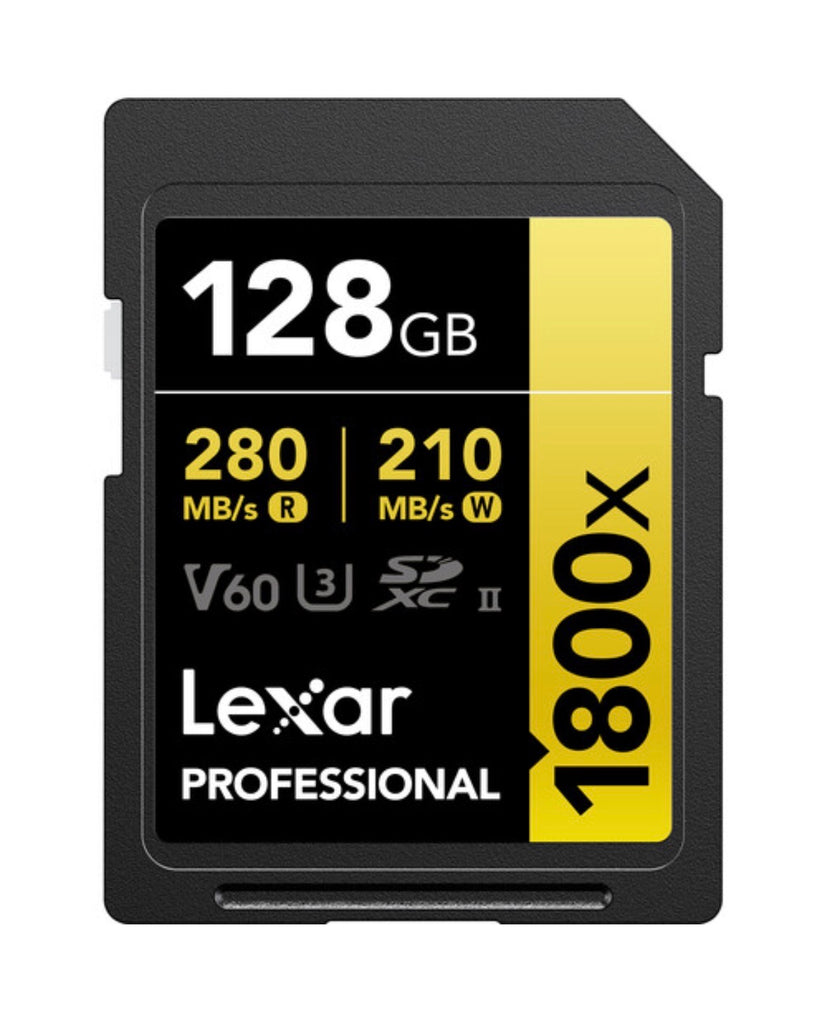 Lexar 128GB Professional 1800x UHS-II SDXC Memory Card