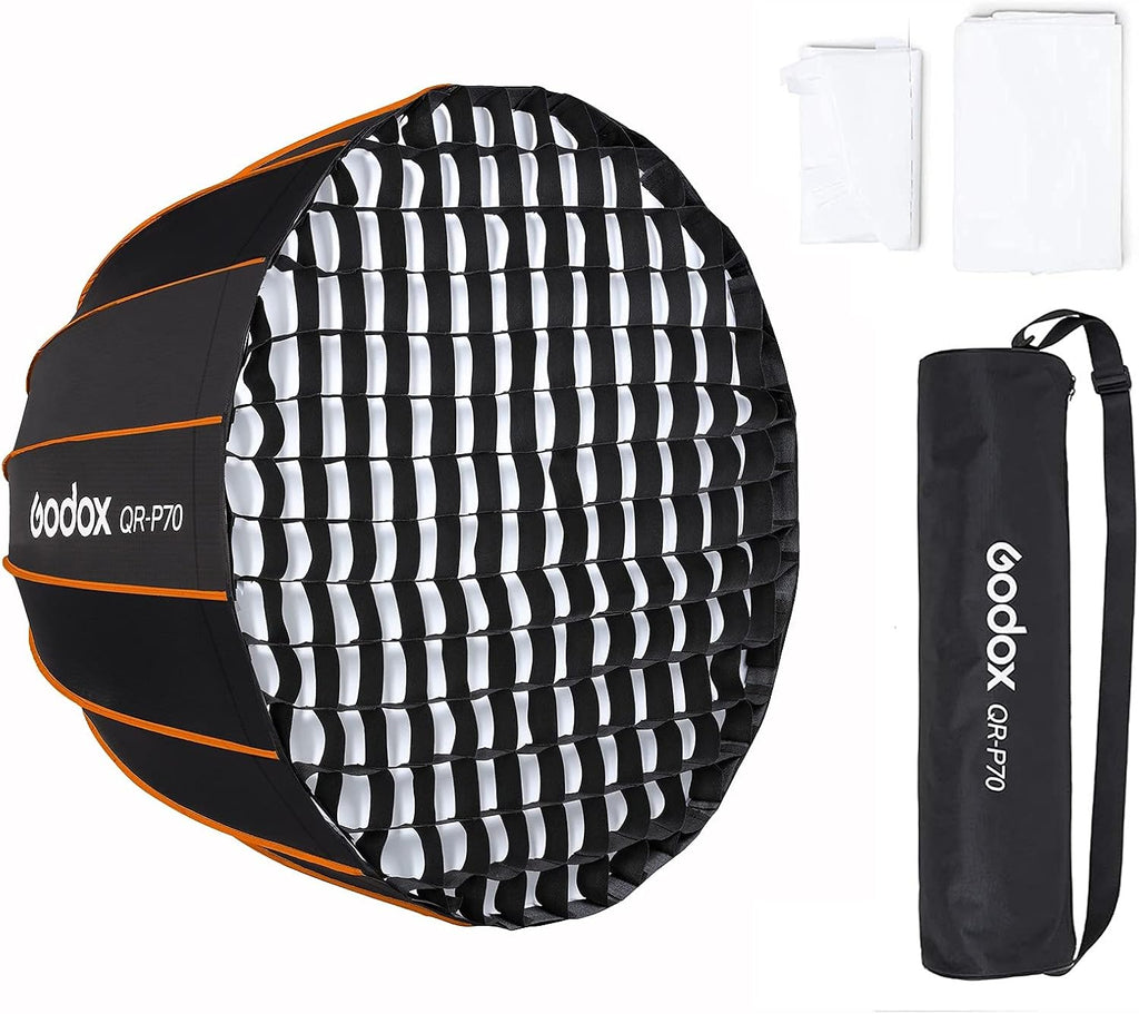 Godox Quick Release Parabolic Softbox 70 CM Bowens mount with Grid