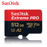 SanDisk microSD Extreme Pro UHS I Card 512GB for 4K Video 200MB/s Read, 140MB/s Write