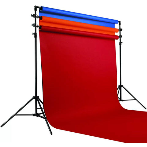 BD ( Savage ) Multiple Polevault System Supports up to 3 large rolls (272cm wide) Background Stand - QATAR4CAM