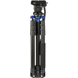 BENRO A2883FS4PRO REVERSE-FOLDING ALUMINUM TRAVEL TRIPOD WITH S4PRO FLUID VIDEO HEAD - QATAR4CAM