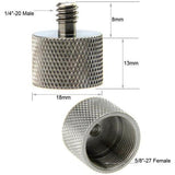 Camvate Mic Stand Adapter 5/8 Female to 3/8 Male and 5/8 Female to 1/4 Male - QATAR4CAM