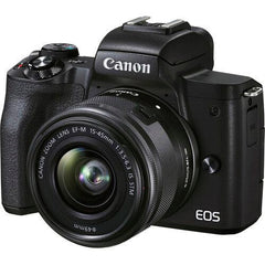Canon EOS M50 Mark II Mirrorless Camera with 15-45mm Lens (Black)