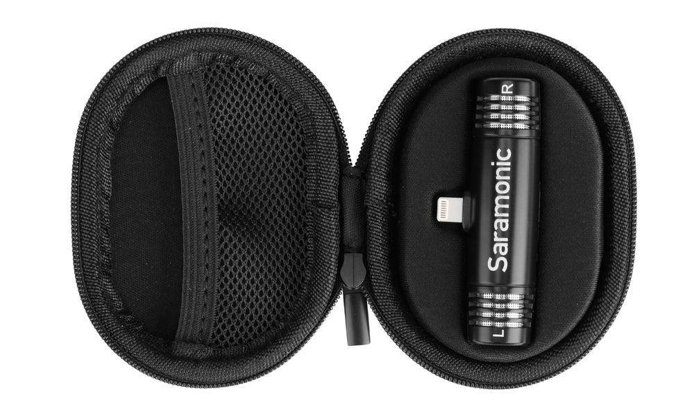 Compact Stereo Microphone for iOS Devices with Lightning Connector Compact Stereo Microphone for iOS Devices with Lightning Connector