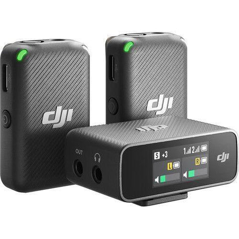DJI Mic 2-Person Compact Digital Wireless Microphone System/Recorder for Camera & Smartphone (2.4 GHz) - QATAR4CAM