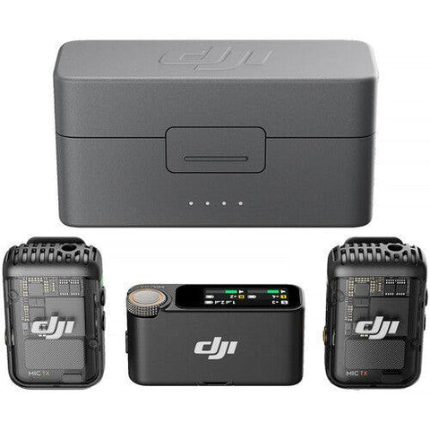 DJI Mic 2 Wireless Microphone Kit - (2 TX + 1 RX + Charging Case) - QATAR4CAM