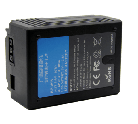 DT Small V Lock Mount broadcast battery for 95WH BP-V95 - QATAR4CAM