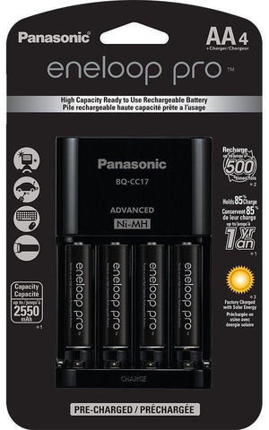 Eneloop Pro Rechargable Battery 2500maH with Quick Charger - QATAR4CAM