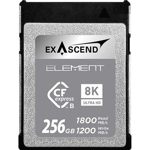 Exascend Element CFexpress  Type B Card 256GB/ Read: 1800 MB/s, Write: 1200 MB/s