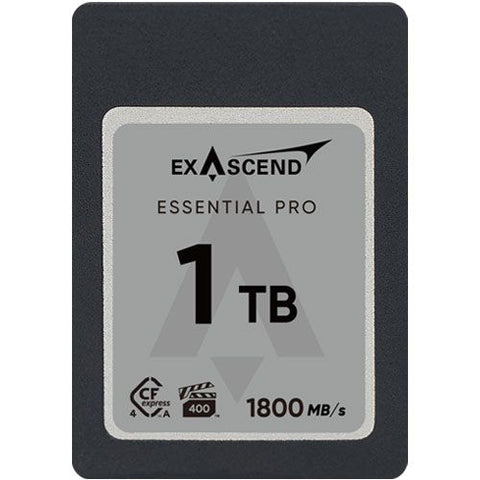 Exascend Essential Pro CFexpress TypeA 4.0 Card 1TB/ Read: 1800 MB/s, Write: 1650 MB/s With Adapter