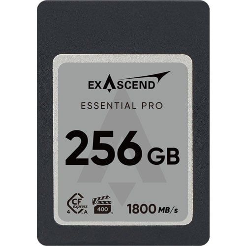Exascend Essential Pro CFexpress TypeA 4.0 Card 256GB/ Read: 1800 MB/s, Write: 1650 MB/s