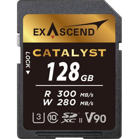 Exascend 128GB Catalyst UHS-II SDXC Memory Card - QATAR4CAM