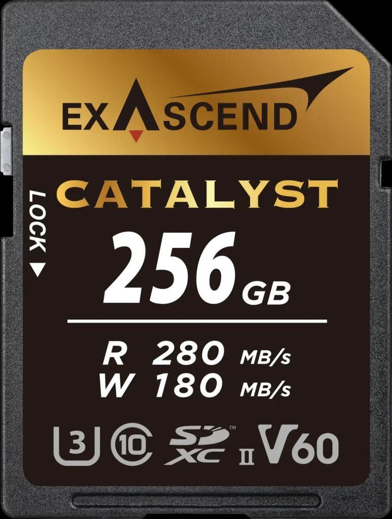 Exascend 256GB Catalyst UHS-II SDXC V60 Memory - QATAR4CAM