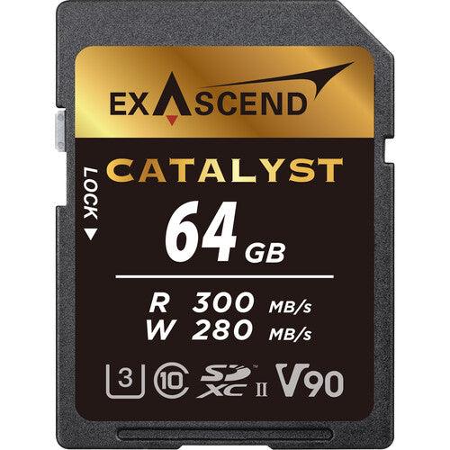 Exascend 64GB Catalyst UHS-II SDXC Memory Card - QATAR4CAM