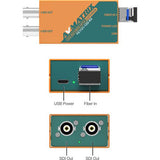 AVMatrix 10km 12G-SDI Fiber Optic Extender