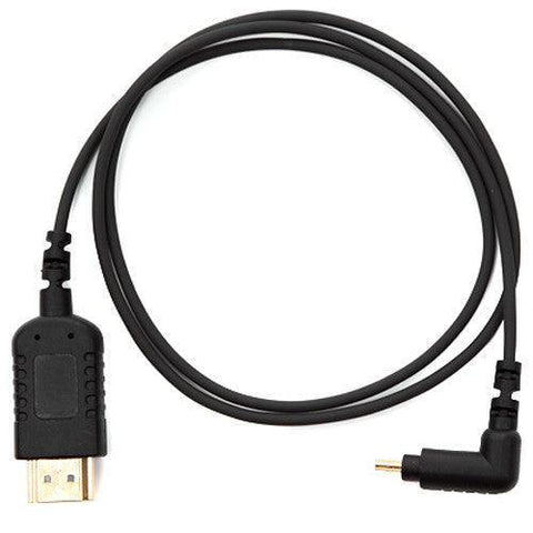 FREEFLY Right-Angle Micro-HDMI Type-D to HDMI Type-A Lightweight Cable (27.6") - QATAR4CAM