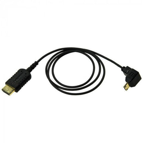 FREEFLY Right-Angle Mini-HDMI Type-C To HDMI Type-A Cable (27.56") - QATAR4CAM