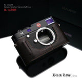 Gariz Black Label Genuine Leather BL-LCMBR Camera Metal Half Case for Leica M, Brown - QATAR4CAM