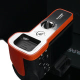 Gariz Genuine Leather XS-CHA7IIOR Camera Metal Half Case for Sony Alpha A7II A7RII Mark 2 Orange - QATAR4CAM