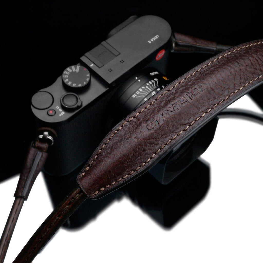 Gariz XS-CSNLBR Large Size 115cm Genuine Leather Camera Neck Strap for Mirrorless Cameras Brown - QATAR4CAM