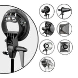 Godox Portable Versatile 50 * 50cm Folding Softbox + S-type Speedlite Bracket for Bowens Mount + Carrying Bag - QATAR4CAM