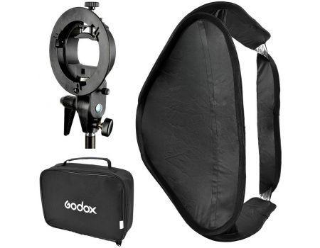 Godox Speedlite Bracket kit with softbox 60X60 cm (bowen mount ) for V1 - QATAR4CAM