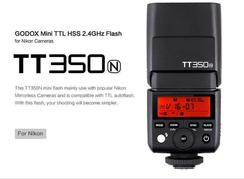 Godox TT350N Speedlight For Nikon TTL HSS - QATAR4CAM
